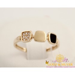 Золота каблучка Шахи 380498е Gold & Silver, Украина